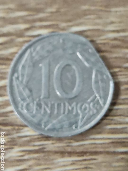 Monedas con errores: 10 c&eacute;ntimos 1959 cospel recortado - Foto 2