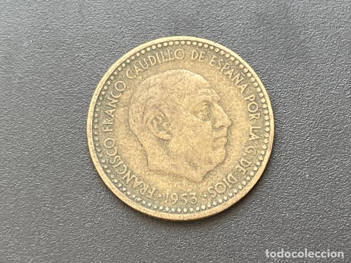 Monedas con errores: 1 peseta 1953 error - Foto 2
