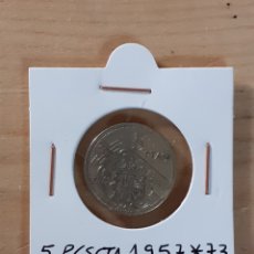 Monedas con errores: MONEDA DE 5 PESETAS AÑO 1957 *73, DIFÍCIL DE ENCONTRAR. Lote 258184970
