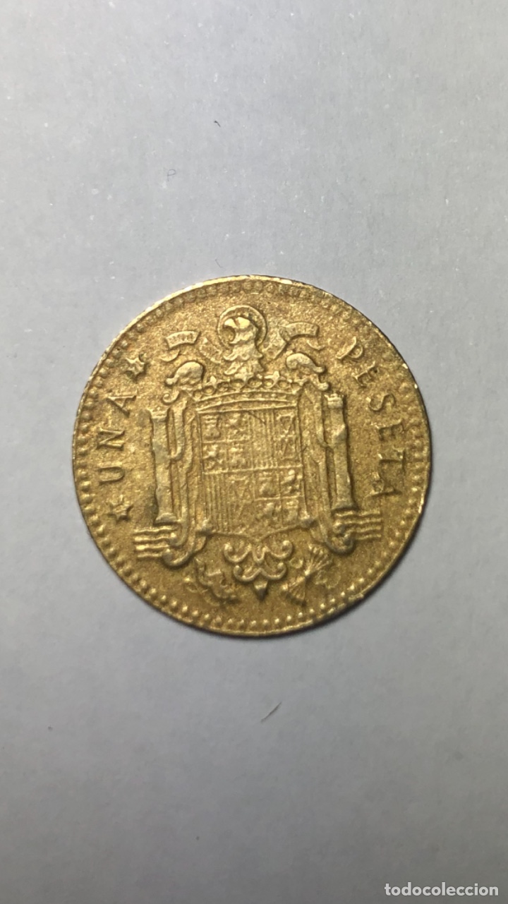 Monedas con errores: MONEDA 1 PESETA FRANCO 1966 - Foto 2