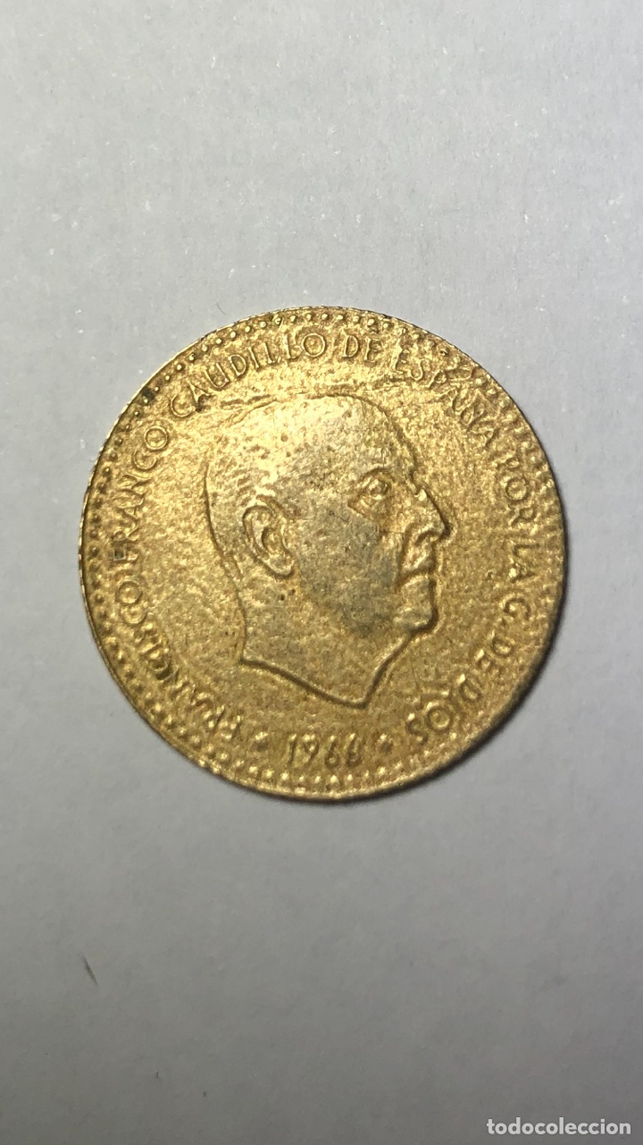 Monedas con errores: MONEDA 1 PESETA FRANCO 1966 - Foto 1