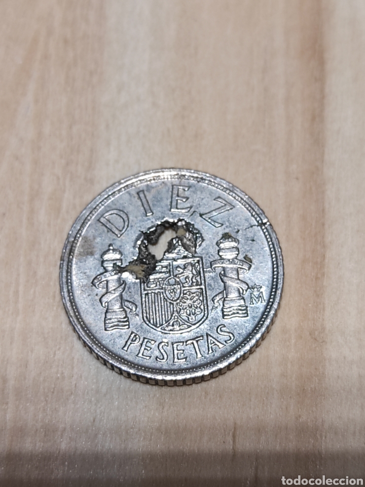 Monedas con errores: Moneda de diez pesetas con fall&oacute; - Foto 2
