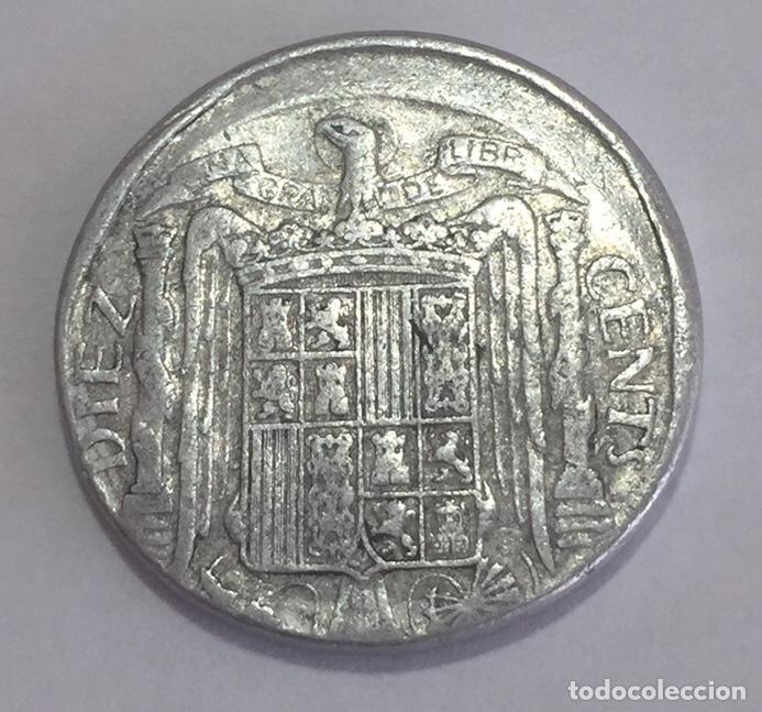 Monedas con errores: * ERROR * 10 c&eacute;ntimos a&ntilde;o 1953. DESPLAZADA - Foto 2