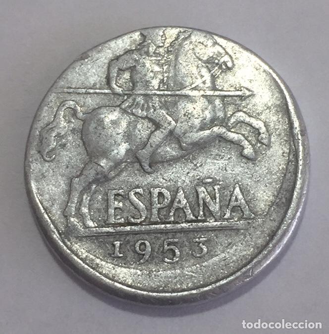 Monedas con errores: * ERROR * 10 c&eacute;ntimos a&ntilde;o 1953. DESPLAZADA - Foto 1
