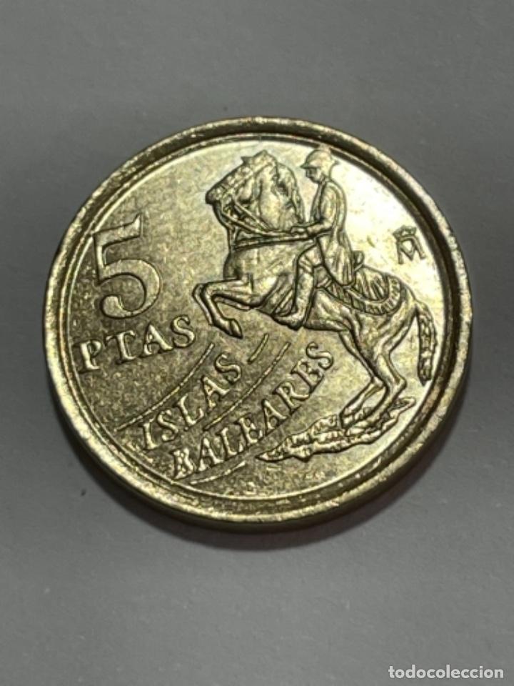 Monedas con errores: * ERROR * 5 PESETAS A&Ntilde;O 1997 DOBLE LISTEL ANVERSO Y REVERSO - Foto 2
