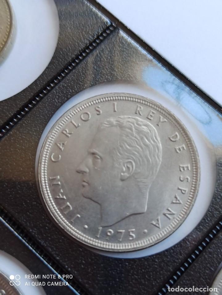 Monedas con errores: 50 pesetas 1975 *79 EBC+ Doble grafila - Foto 1