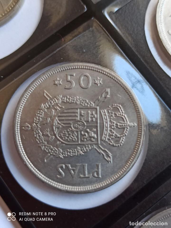 Monedas con errores: 50 pesetas 1975 *79 EBC+ Doble grafila - Foto 2