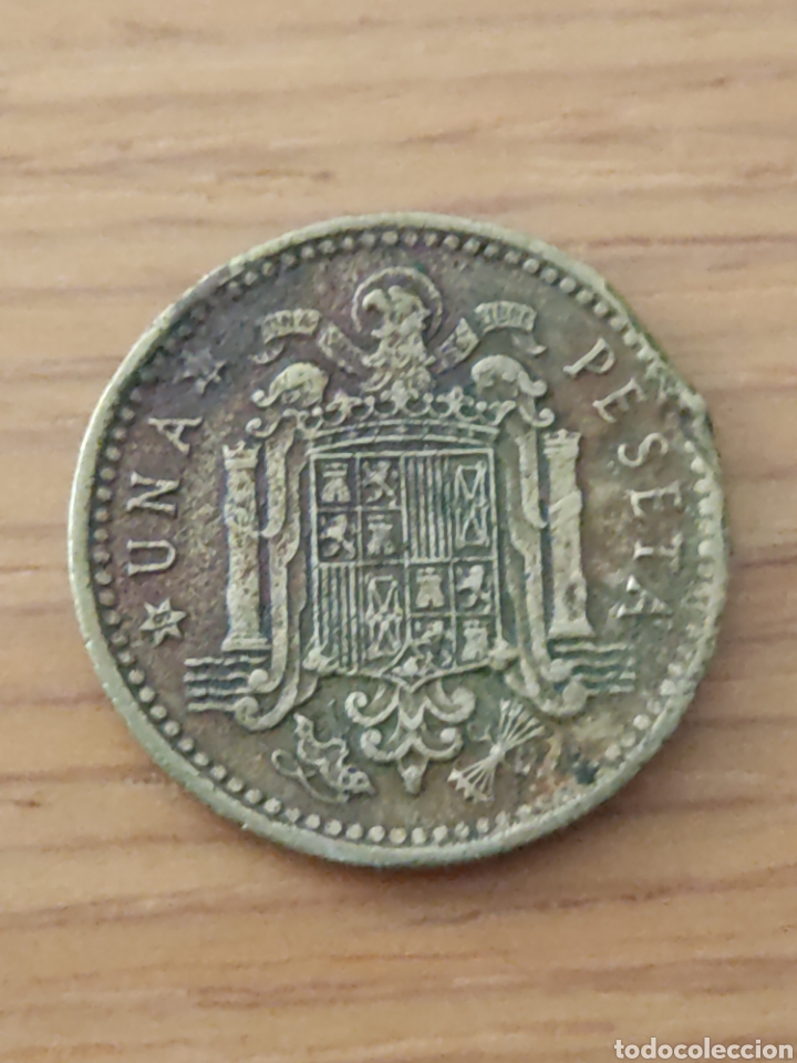Monedas con errores: 1 peseta con hoja - Foto 2