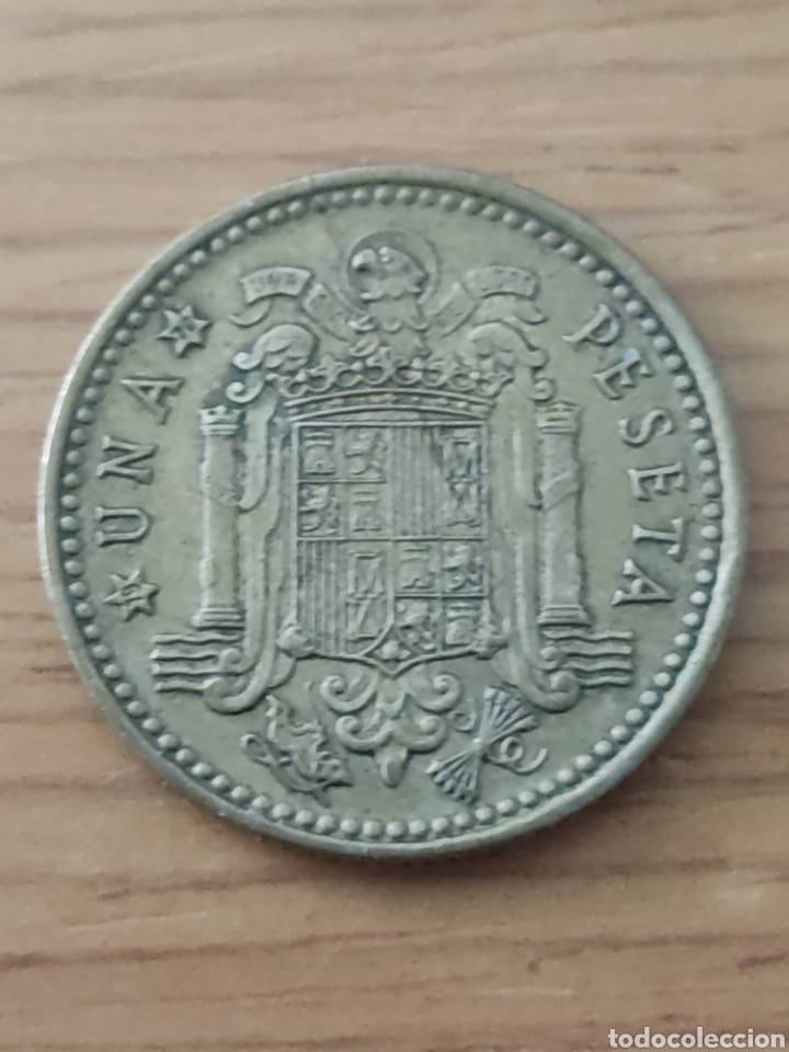 Monedas con errores: 1 peseta error acu&ntilde;aci&oacute;n - Foto 2
