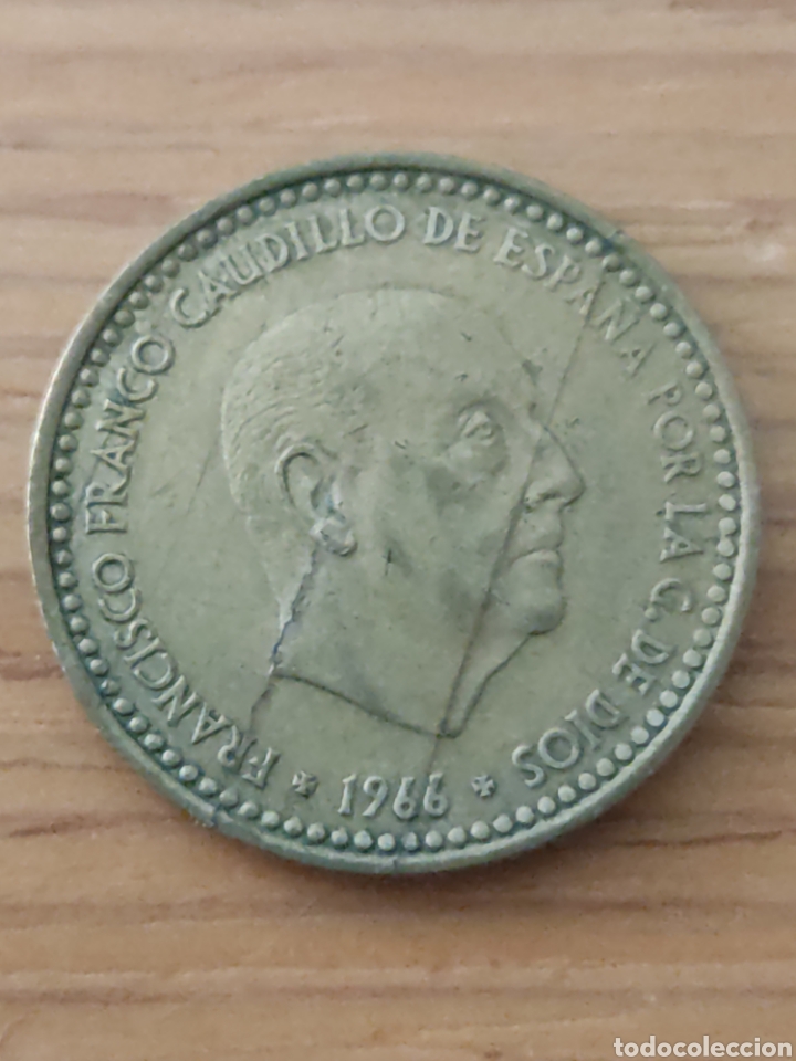 Monedas con errores: 1 peseta error acu&ntilde;aci&oacute;n - Foto 1
