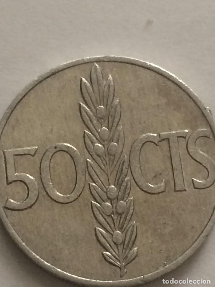 Monedas con errores: - ESTADO ESPA&Ntilde;OL 50 C&Eacute;NTIMOS 1966 *68 GIRADO SC- - Foto 4