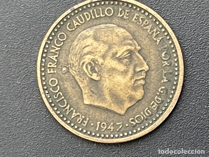 Monedas con errores: 1 peseta 1947 *49 - Foto 2