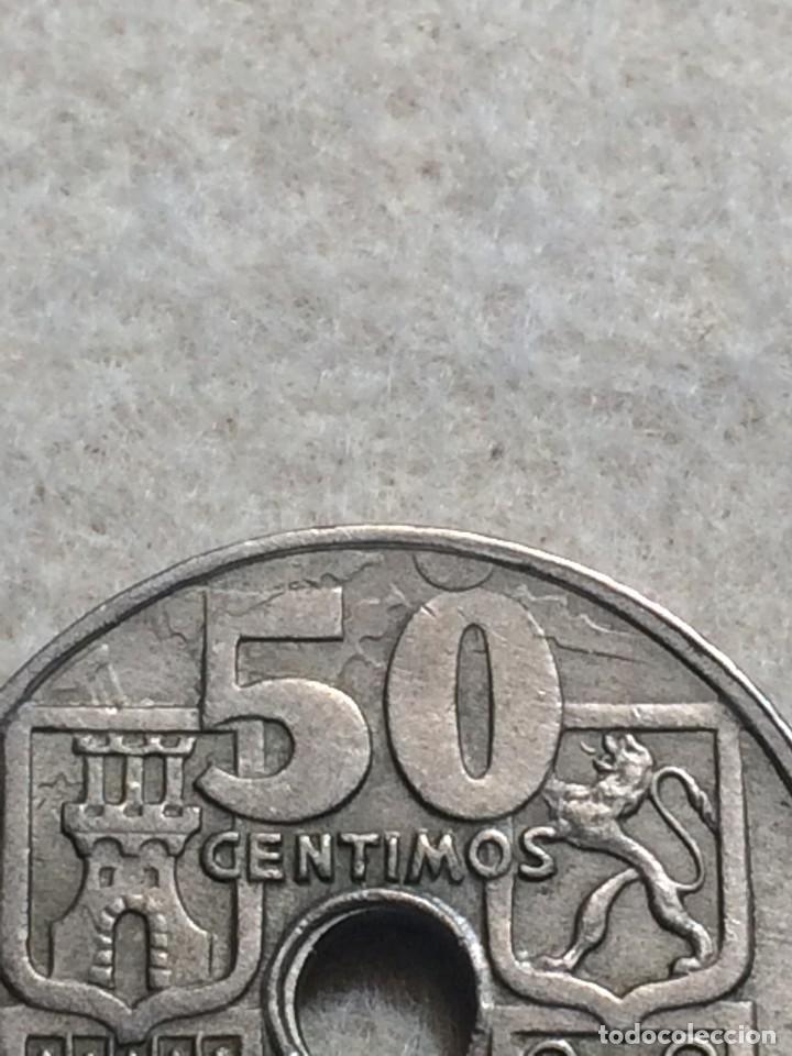 Monedas con errores: *ERROR* 50 C&Eacute;NTIMOS 1949*56. EXPECTACULAR Y MUY RARO ANVERSO Y REVERSO - Foto 1