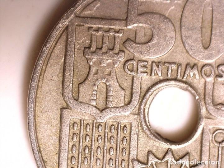 Monedas con errores: *ERROR* 50 C&Eacute;NTIMOS 1949*56. EXPECTACULAR Y MUY RARO ANVERSO Y REVERSO - Foto 2