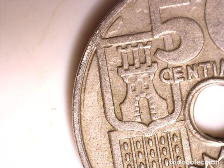 Monedas con errores: *ERROR* 50 C&Eacute;NTIMOS 1949*56. EXPECTACULAR Y MUY RARO ANVERSO Y REVERSO - Foto 4