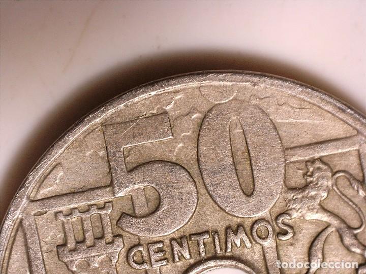Monedas con errores: *ERROR* 50 C&Eacute;NTIMOS 1949*56. EXPECTACULAR Y MUY RARO ANVERSO Y REVERSO - Foto 5