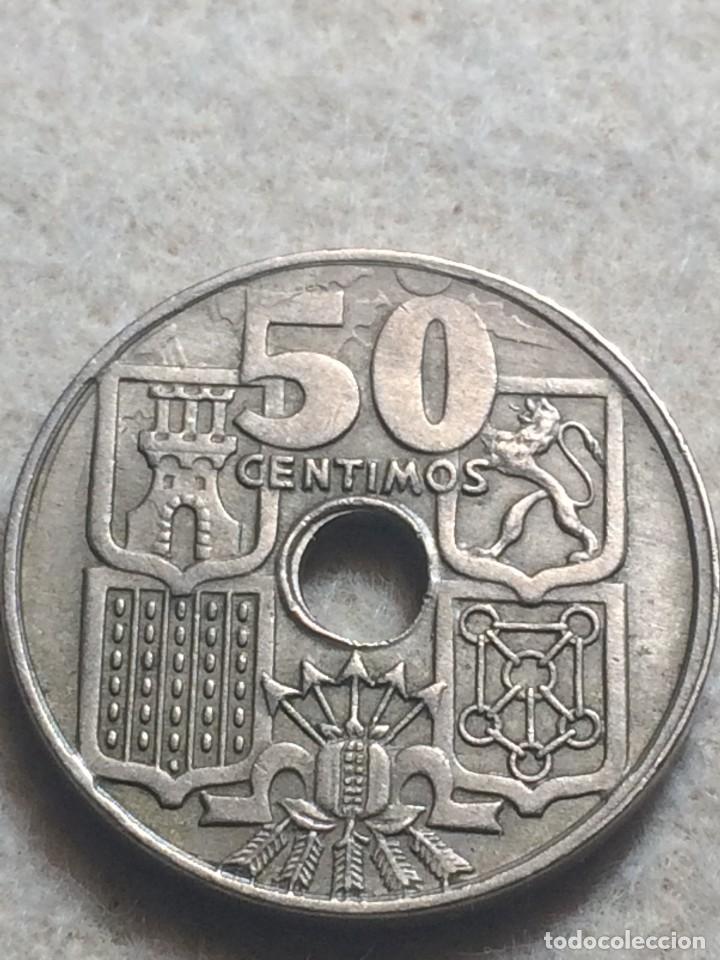 Monedas con errores: *ERROR* 50 C&Eacute;NTIMOS 1949*56. EXPECTACULAR Y MUY RARO ANVERSO Y REVERSO - Foto 11