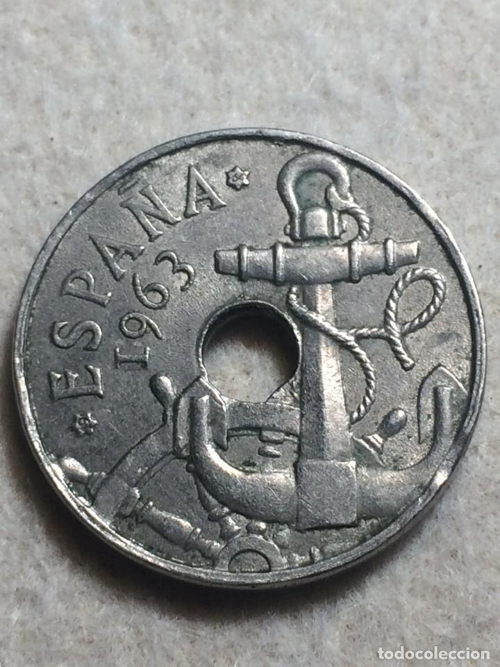 Monedas con errores: *ERROR* 50 C&Eacute;NTIMOS 1963*64. SEGMENTADO ANVERSO Y REVERSO - Foto 1