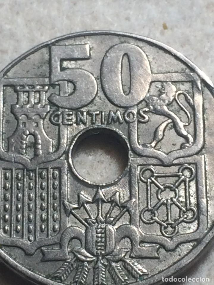 Monedas con errores: *ERROR* 50 C&Eacute;NTIMOS 1963*64. SEGMENTADO ANVERSO Y REVERSO - Foto 5
