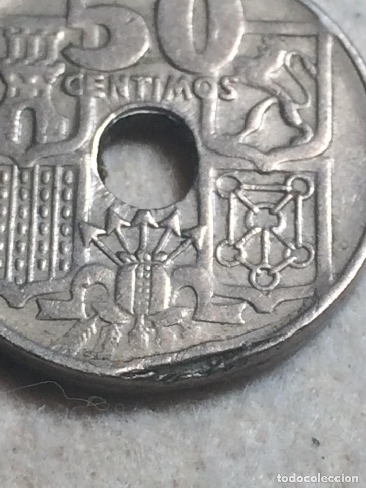 Monedas con errores: *ERROR* 50 C&Eacute;NTIMOS 1963*64. SEGMENTADO ANVERSO Y REVERSO - Foto 6