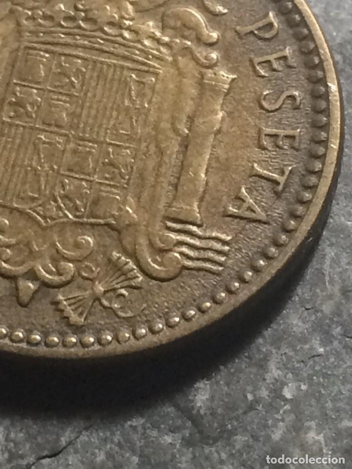 Monedas con errores: ESPA&Ntilde;A 1 PESETAS 1953 *5-. ERROR HILOS DE METAL - Foto 2