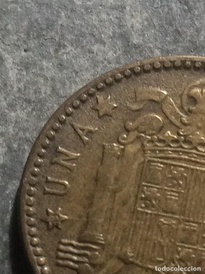 Monedas con errores: ESPA&Ntilde;A 1 PESETAS 1953 *5-. ERROR HILOS DE METAL - Foto 11