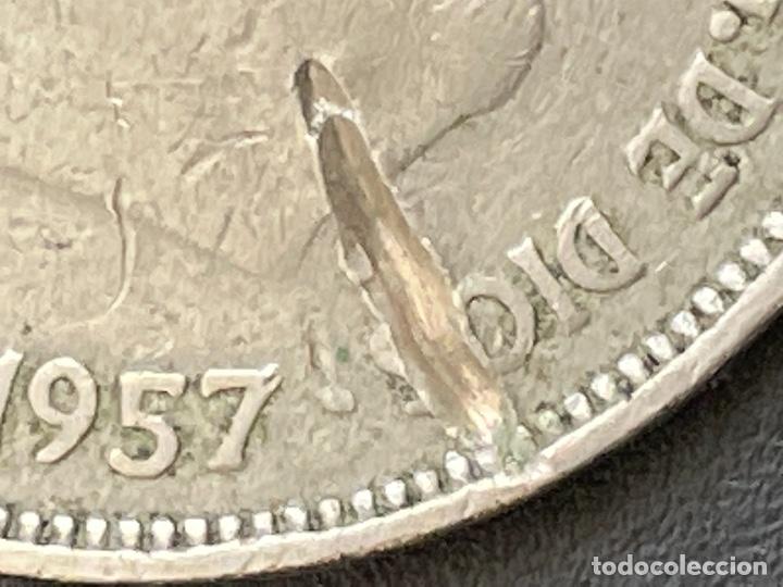 Monedas con errores: 25 pesetas 1957 - Foto 4