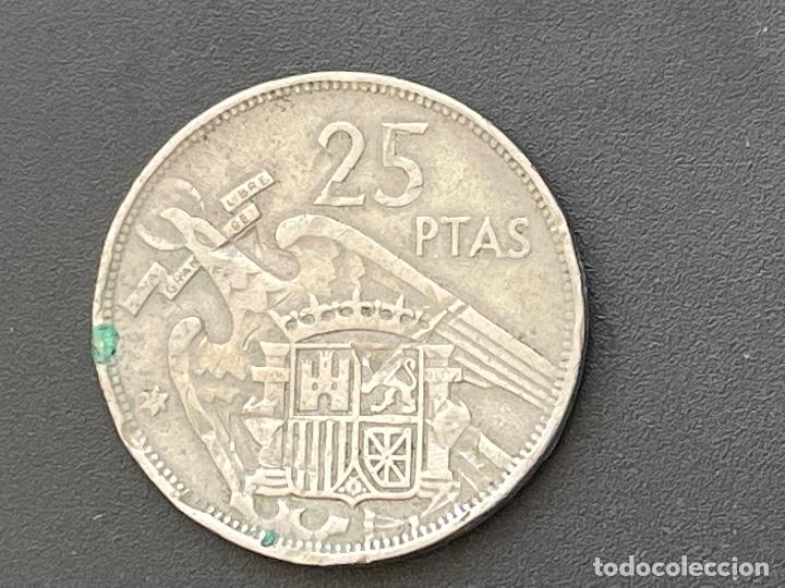 Monedas con errores: 25 pesetas 1957 - Foto 5