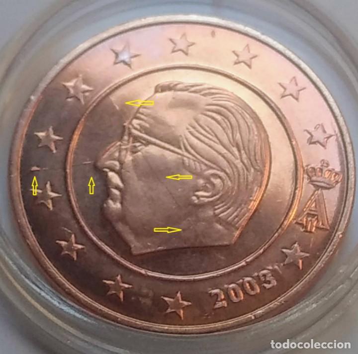 Monedas con errores: BELGICA 2003 MONEDA 5 CENTIMOS CON ERROR LINEAS DE EXCESO DE METAL - BEL8 - Foto 1