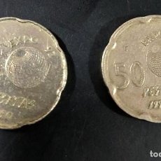 Monedas con errores: MONEDA 50 PESETAS 1990 ERROR DE PANTÓGRAFO.OFERTA PRIMAVERA. Lote 315427493