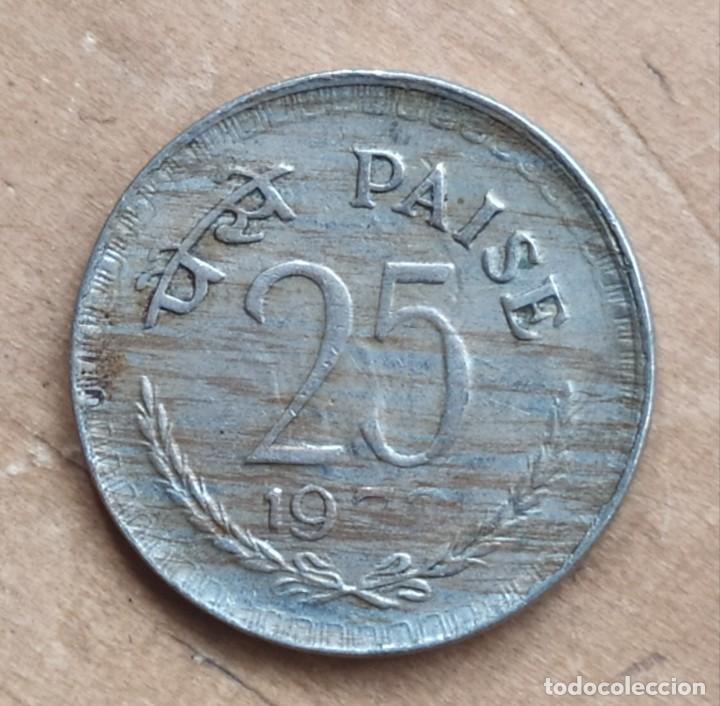 Monedas con errores: ## error # India 25 paise 1972 ## - Foto 1