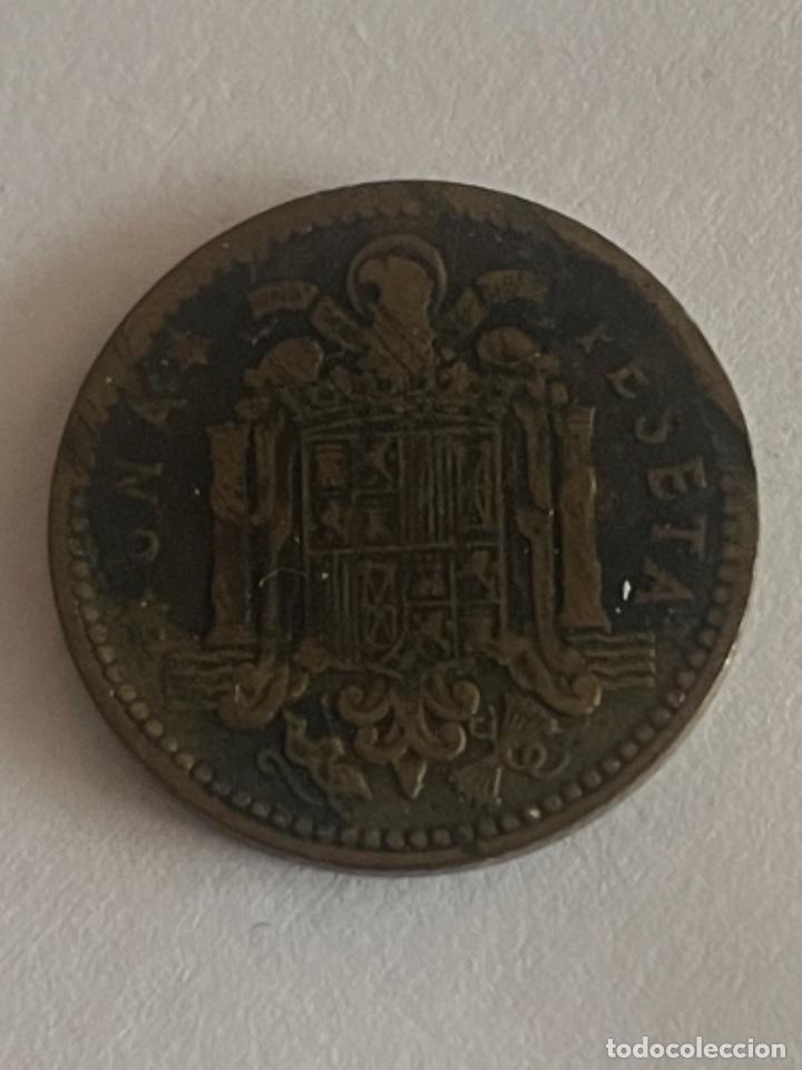 Monedas con errores: * ERROR * 1 peseta 1963*63 CU&Ntilde;O DESCANTILLADO - Foto 2