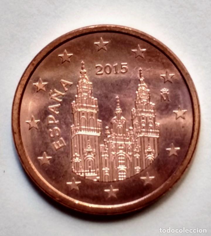 Monedas con errores: ESPA&Ntilde;A 2015 MONEDA 5 CENTIMOS DE EURO CON ERROR EXCESO DE METAL EN REVERSO - Foto 2