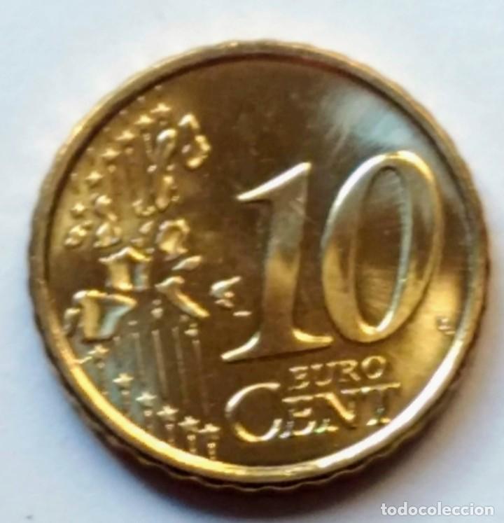 Monedas con errores: MONEDA 10 CENTIMOS EURO FINLANDIA 2001 S/C - ERROR - EFECTOS RAYOS DE SOL EN ANVERSO - Foto 2