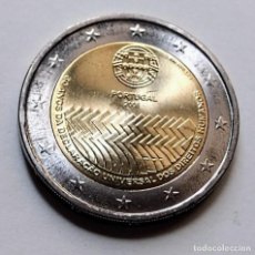 Monedas con errores: MONEDA 2 EUROS CONMEMORATIVA DERECHOS HUMANOS PORTUGAL 2008 EFECTOS RAYOS DE SOL NUCLEO EXTERIOR S/C