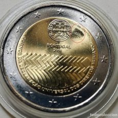 Monedas con errores: MONEDA 2 EUROS CONMEMORATIVA DERECHOS HUMANOS PORTUGAL 2008 FALTA DE METAL EN ANVERSO S/C