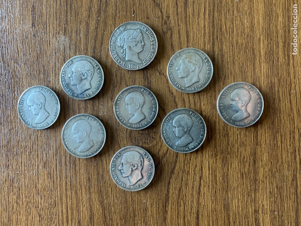 Monedas con errores: Lote de r&eacute;plica de moneda espa&ntilde;ola antigua - Foto 1