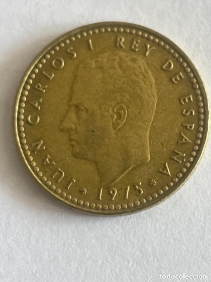 Monedas con errores: * ERROR * 1 PTA 1975*78. LLAMADA CHILENA. LA TILDE DE LA &ntilde; TIENE FORMA DE PUNTO. - Foto 1