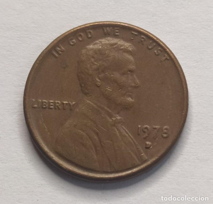 Monedas con errores: ## Error # Estados Unidos - 1 Centavo 1978 D ## - Foto 2