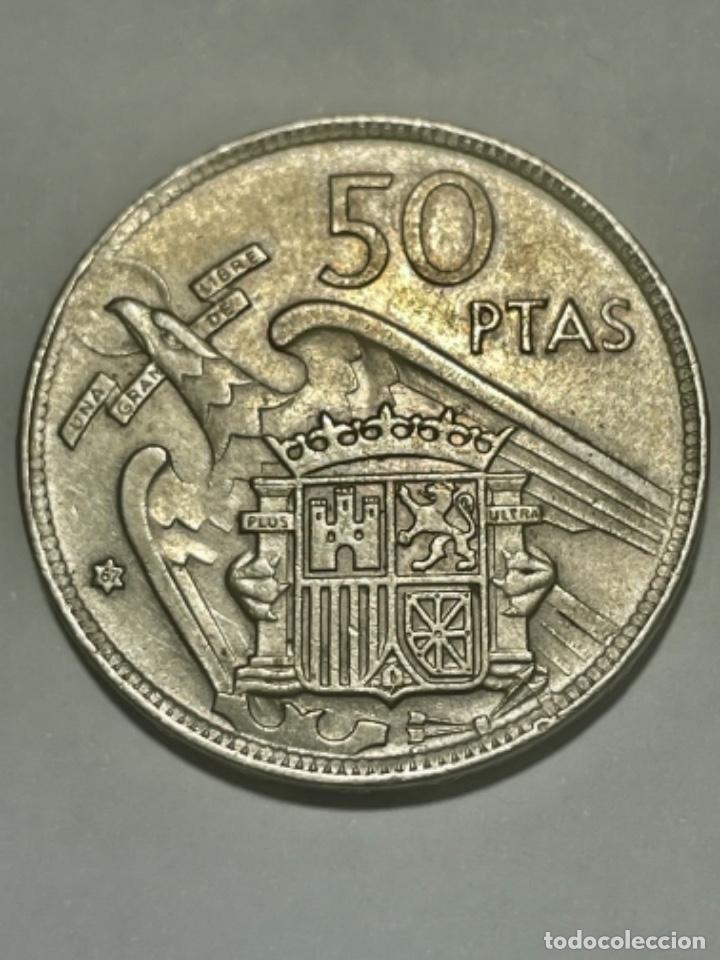 Monedas con errores: * ERROR * 50 pesetas a&ntilde;o 1957*67. ERRORES VARIOS - Foto 2