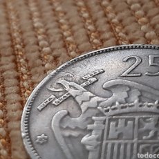 Monedas con errores: (ESPAÑA)(1957*65)(REPINTE) MONEDA DE 25 PTAS CON REPINTE EN CABEZA DE AGUILA. Lote 328210653
