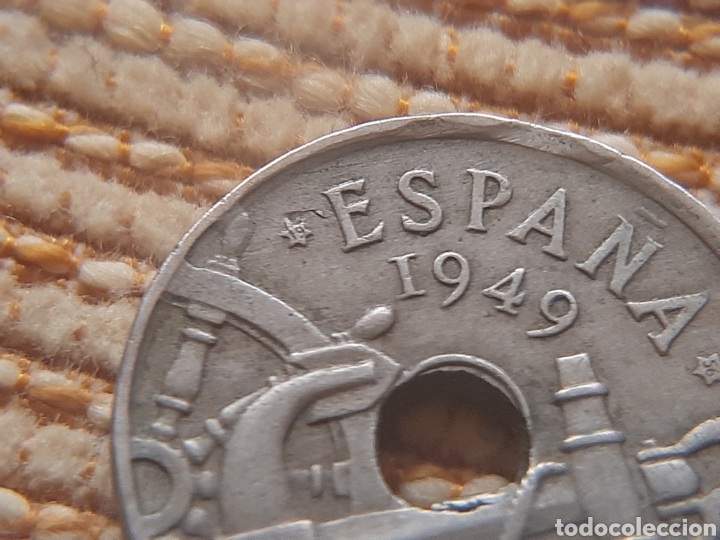 Monedas con errores: (ESPA&Ntilde;A)(1949*19*56)(ERROR) HOJITAS EN MONEDA DE 50 C&Eacute;NTIMOS - Foto 5