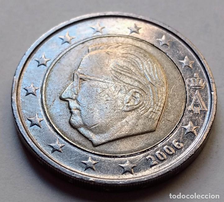 Monedas con errores: MONEDA 2 EUROS BELGICA 2006 CON ERROR - NUCLEO DESCENTRADO - Foto 2