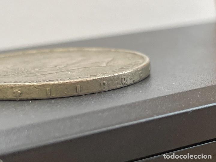 Monedas con errores: 100 pesetas 1966 *67 variante 1 en punta - Foto 10