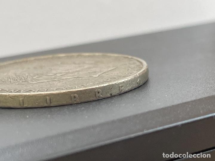 Monedas con errores: 100 pesetas 1966 *67 variante 1 en punta - Foto 12