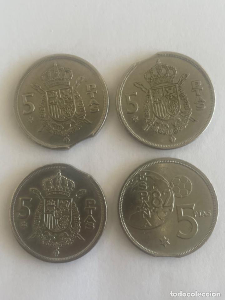 Monedas con errores: * ERRORES * LOTE DE CUATRO MONEDAS SEGMENTADAS A&Ntilde;OS DIFERENTES - Foto 2