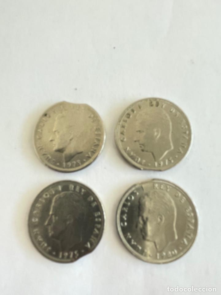 Monedas con errores: * ERRORES * LOTE DE CUATRO MONEDAS SEGMENTADAS A&Ntilde;OS DIFERENTES - Foto 1