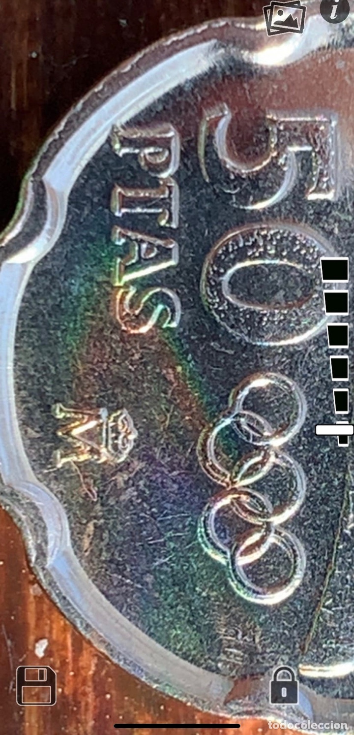 Monedas con errores: 50 pesetas 1992 Pedrera remarcada variante cu&ntilde;o - Foto 4