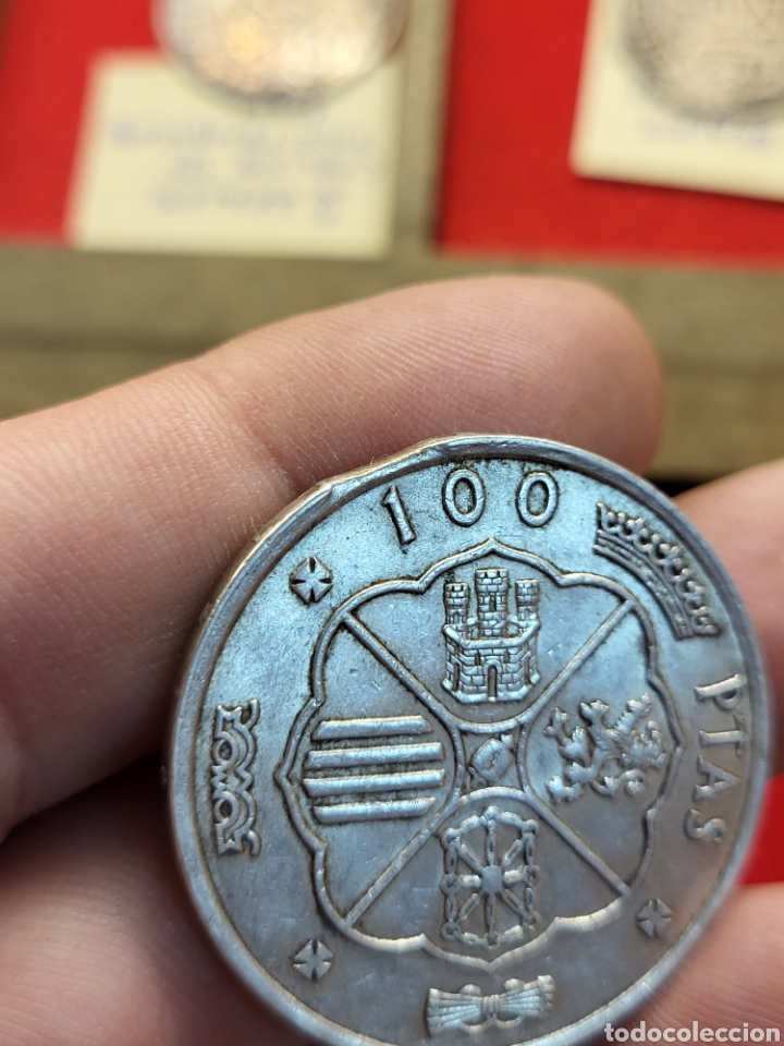 Monedas con errores: ERROR SEGMENTADA . 100 PESETAS DE PLATA A&Ntilde;O 1966 *19*66 - Foto 6
