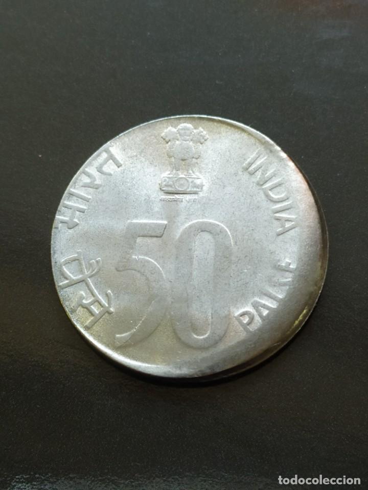 Monedas con errores: ## ERROR # India 1995 50 Pa&iacute;se Desplazada ## - Foto 1